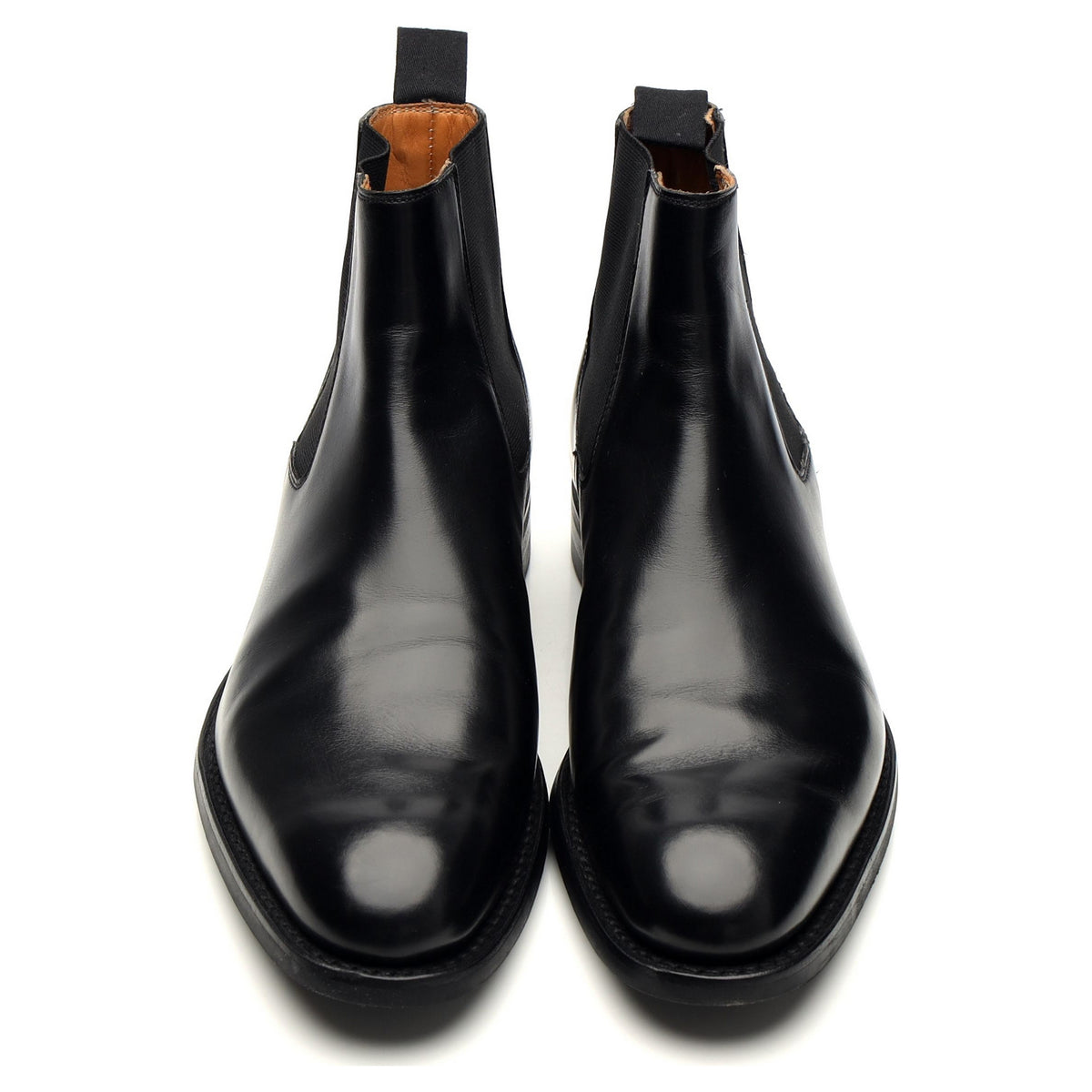 &#39;Doncaster&#39; Black Leather Chelsea Boots UK 6 E