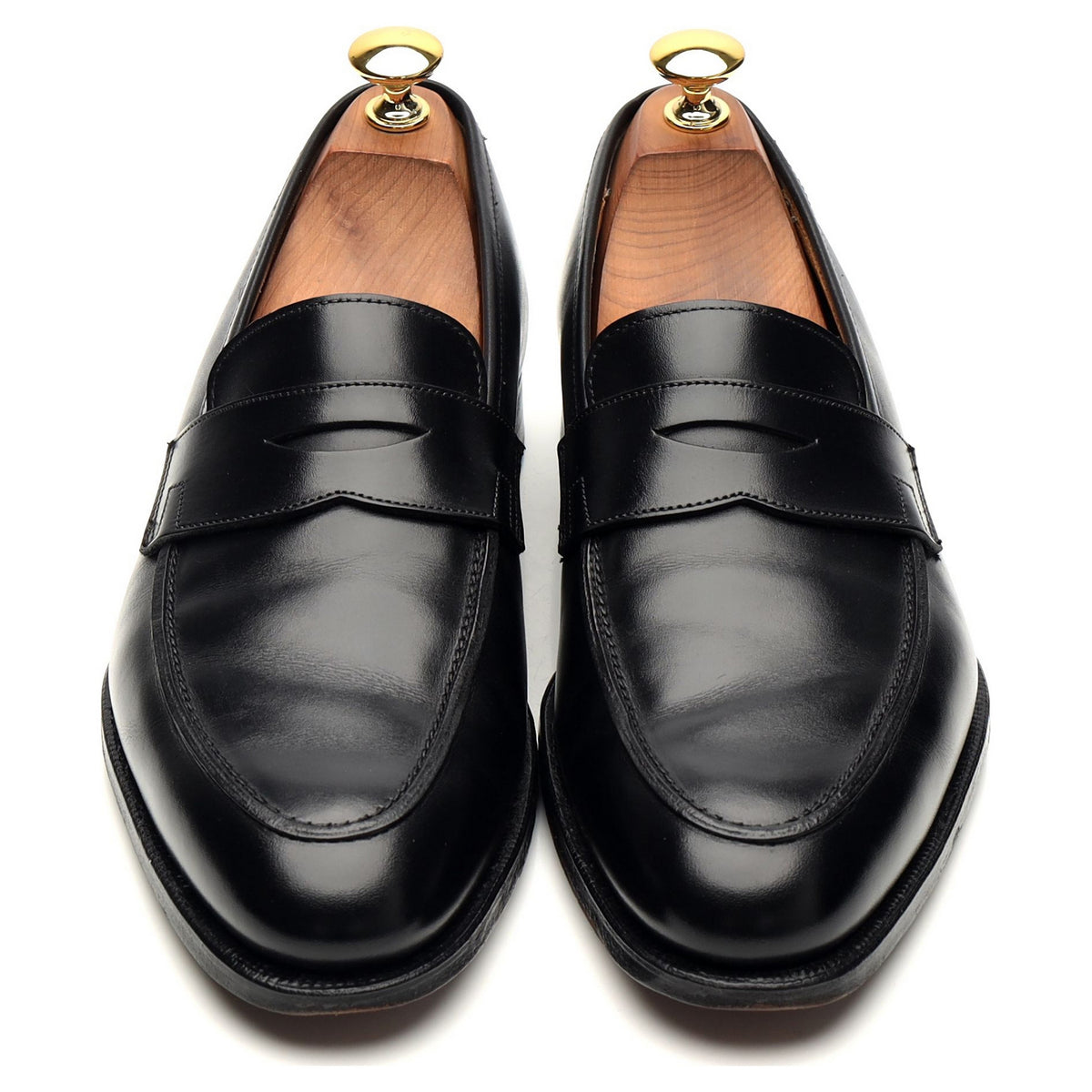 &#39;Crawford&#39; Black Leather Loafer UK 6 E