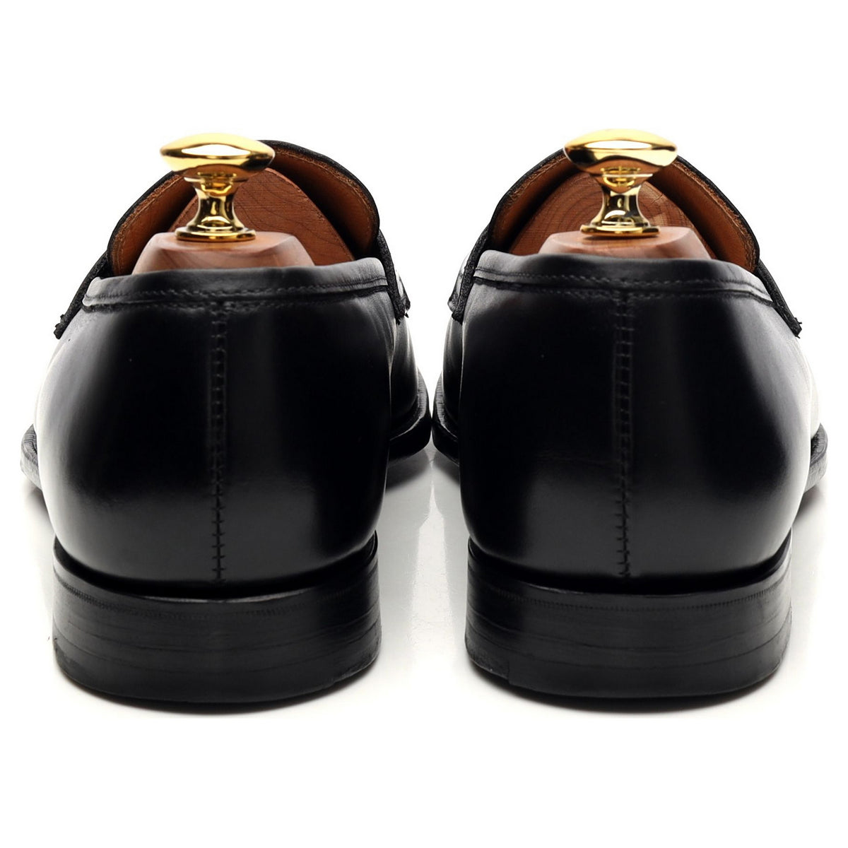 &#39;Crawford&#39; Black Leather Loafer UK 6 E