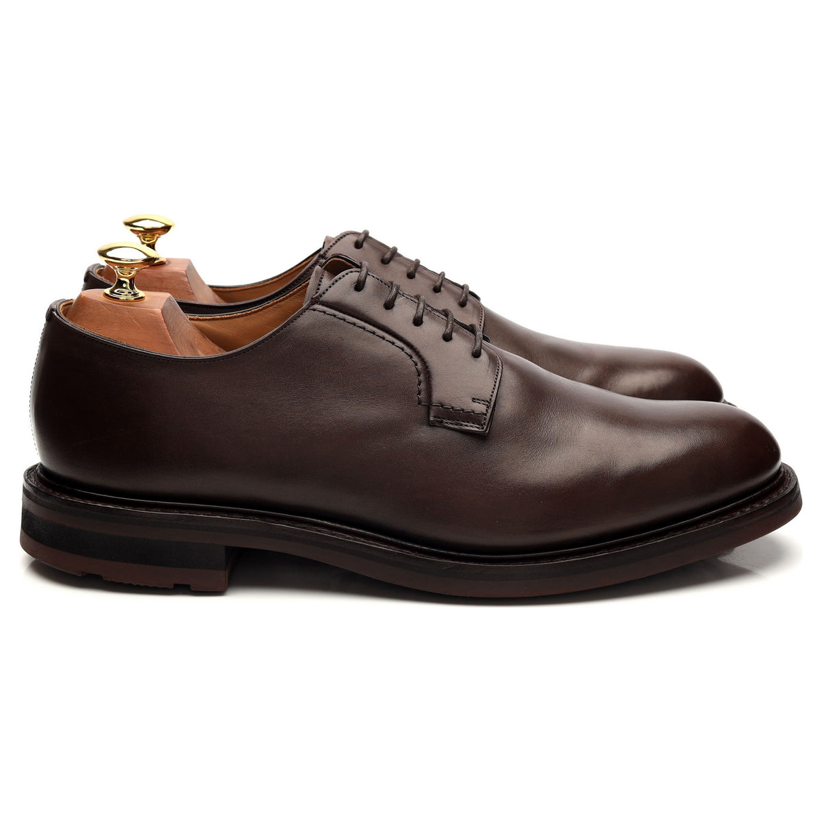 &#39;Woodbridge&#39; Dark Brown Leather Derby UK 9.5 G