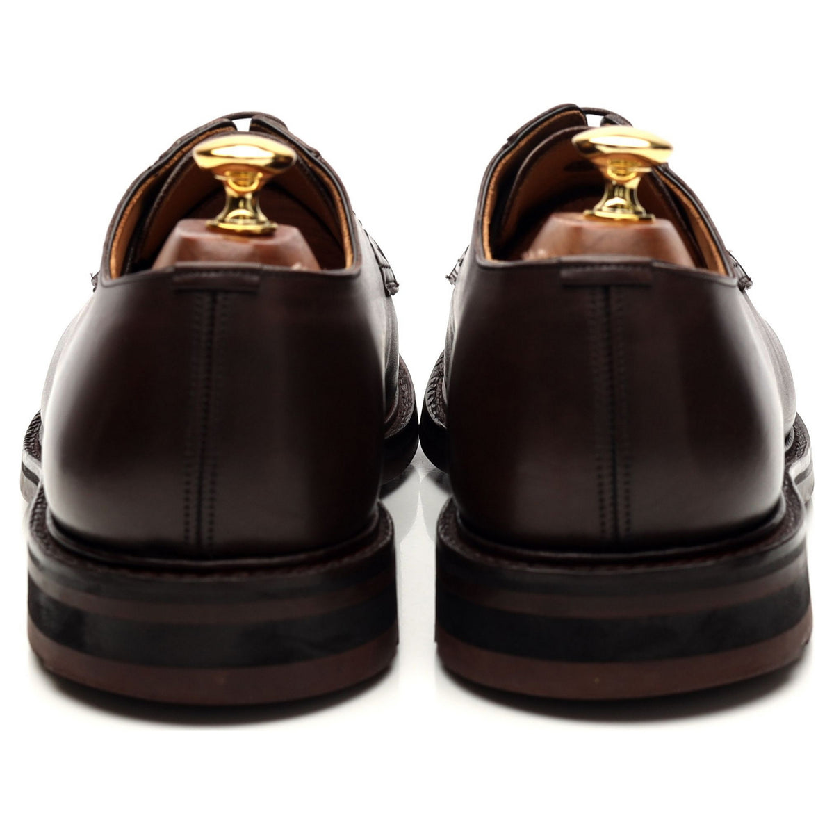 &#39;Woodbridge&#39; Dark Brown Leather Derby UK 9.5 G