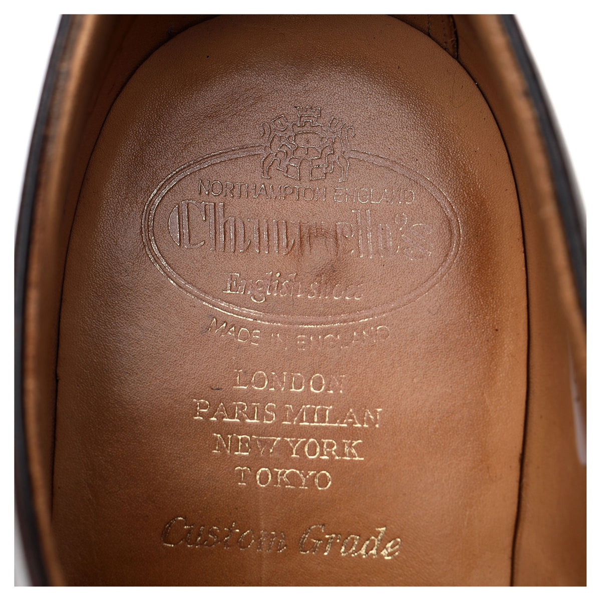 &#39;Woodbridge&#39; Dark Brown Leather Derby UK 9.5 G