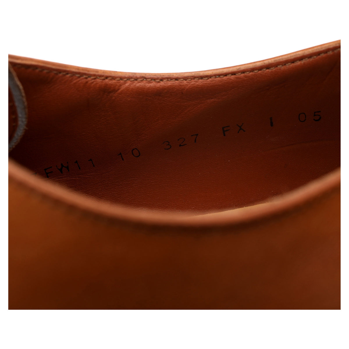 &#39;1257FW11&#39; Tan Brown Leather Derby UK 10 FX