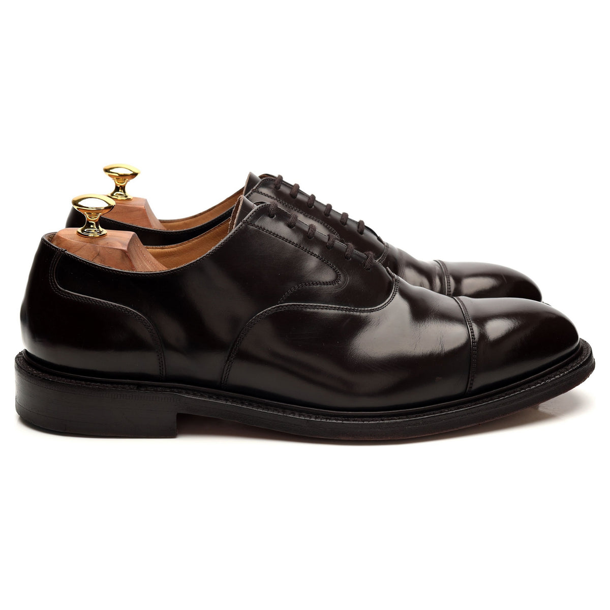 &#39;Lancaster&#39; Dark Brown Leather Oxford UK 9.5 G