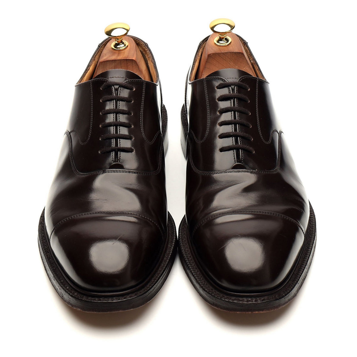 &#39;Lancaster&#39; Dark Brown Leather Oxford UK 9.5 G