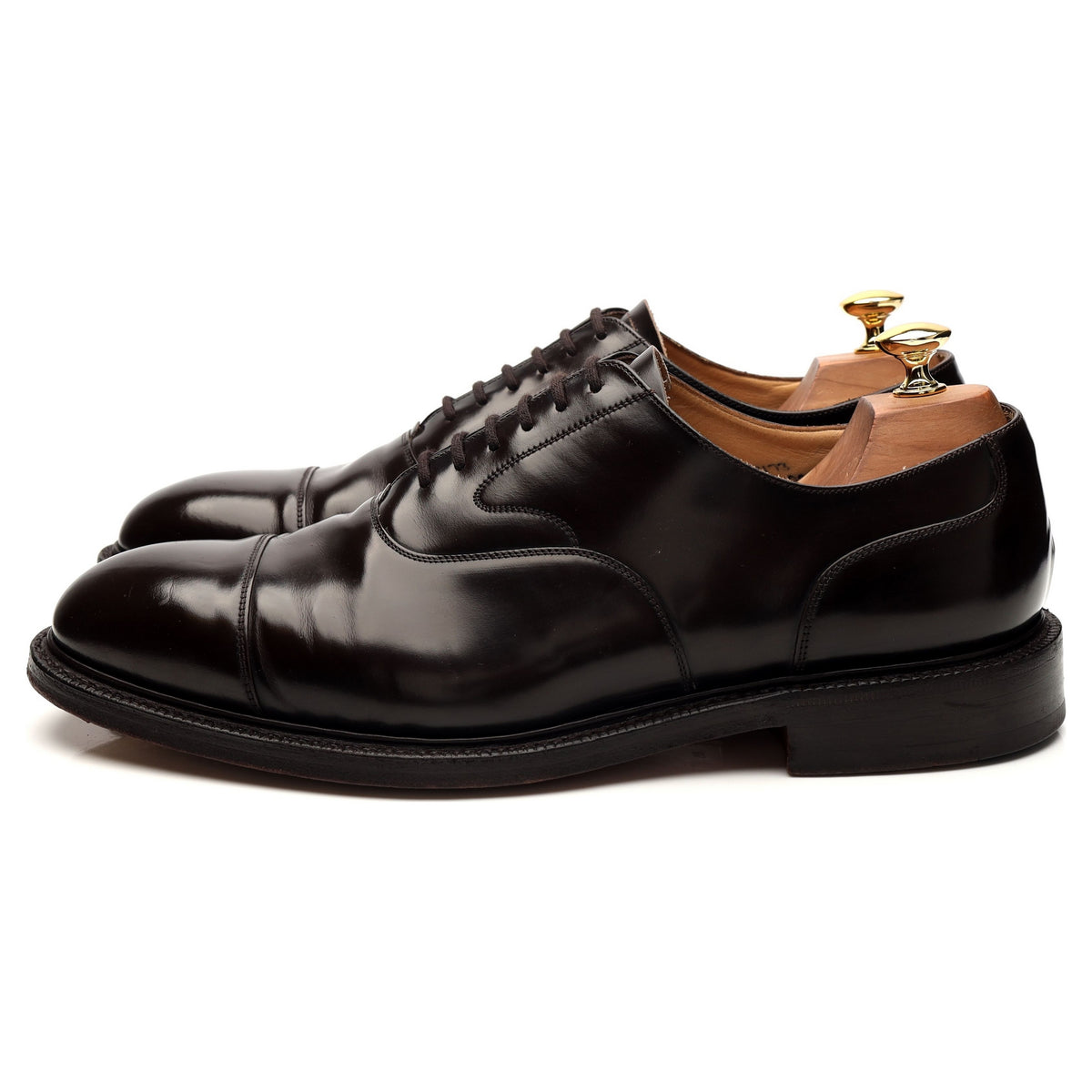 &#39;Lancaster&#39; Dark Brown Leather Oxford UK 9.5 G