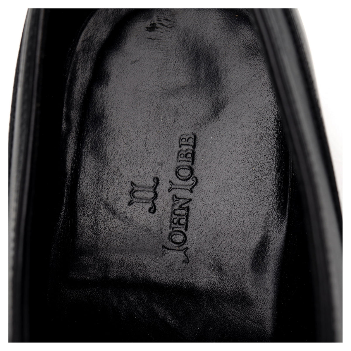 &#39;Sutton&#39; Black Leather Oxford UK 7.5 E