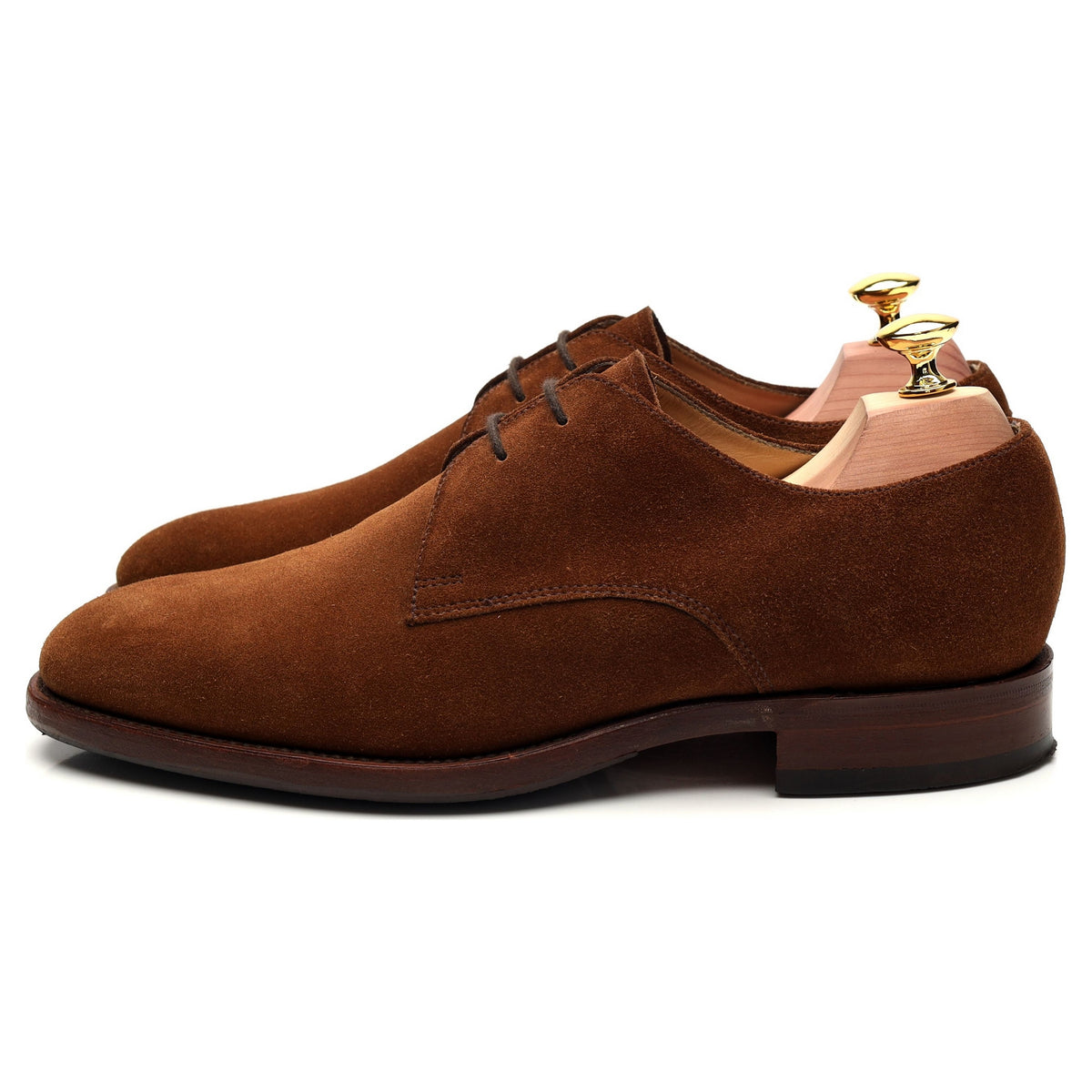 Charles Tyrwhitt Snuff Brown Suede Derby UK 7.5 F