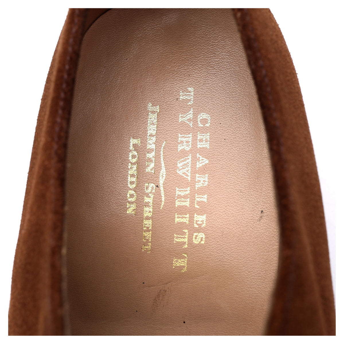 Charles Tyrwhitt Snuff Brown Suede Derby UK 7.5 F