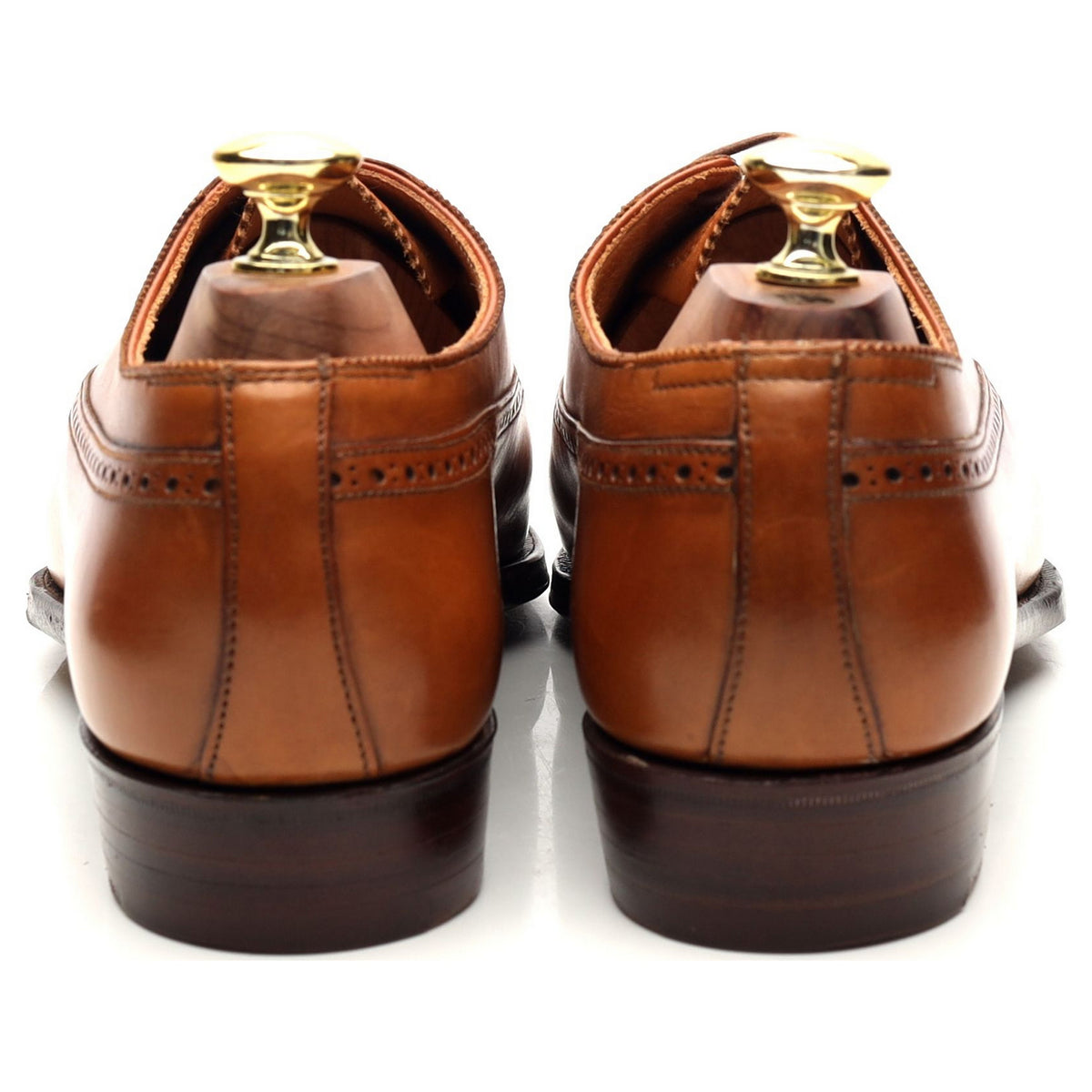 Tan Brown Leather Oxford UK 7 D