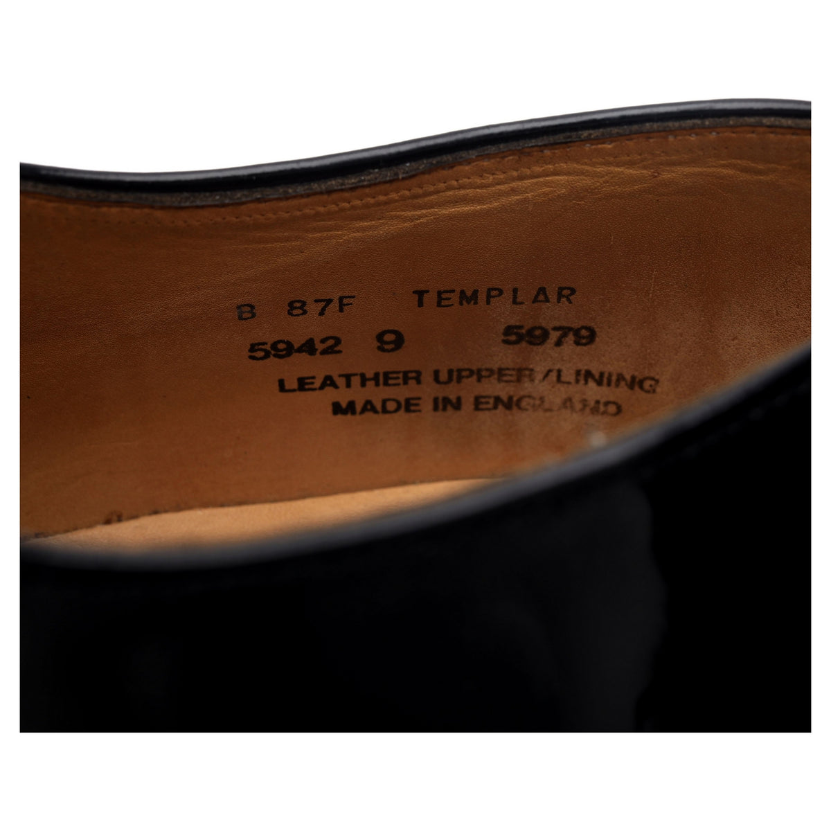 Shipton &amp; Heneage &#39;Templar&#39; Black Patent Leather UK 9 F