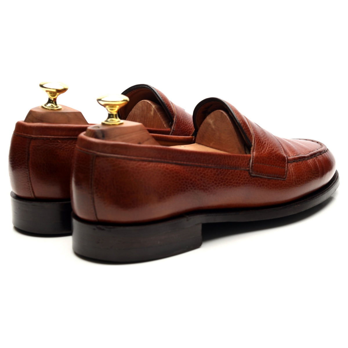 &#39;Howard&#39; Tan Brown Leather Loafers UK 7 F