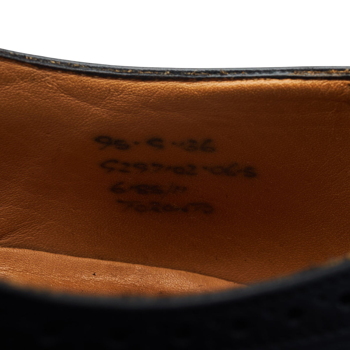 'Toronto' Black Leather Oxford Brogues UK 9.5 G