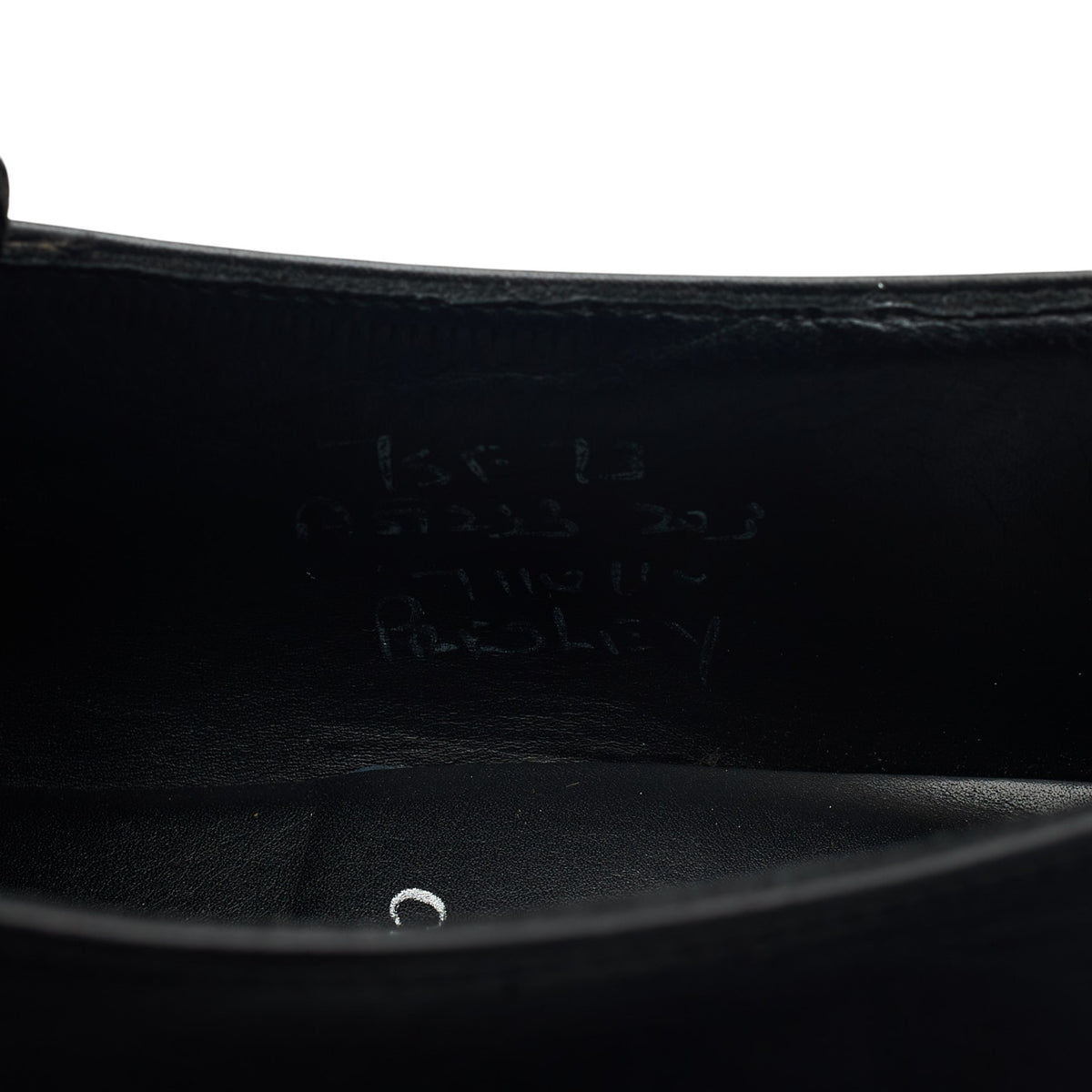 'Presley' Black Leather Monk Strap UK 7.5 F