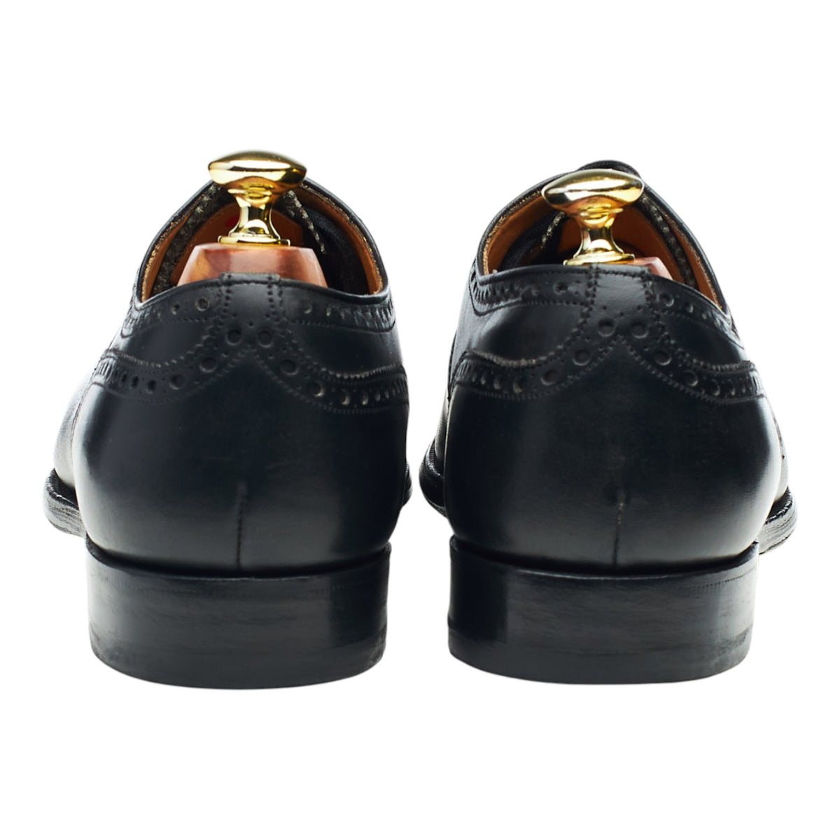 'Trent' Black Leather Oxford Brogues UK 9 F