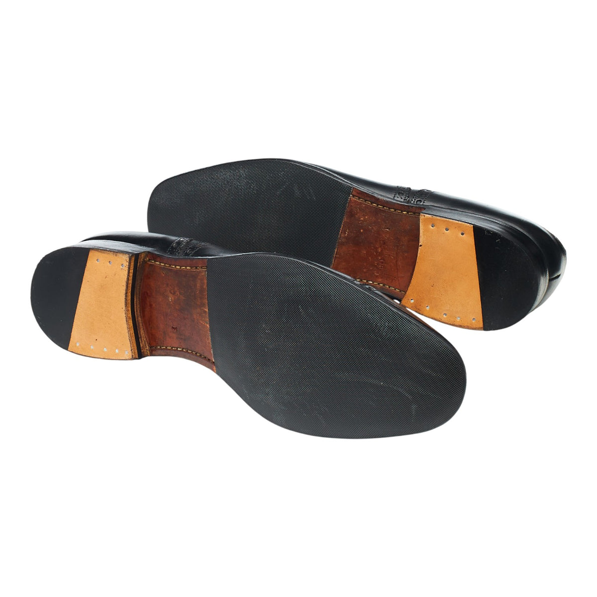 'Trent' Black Leather Oxford Brogues UK 9 F