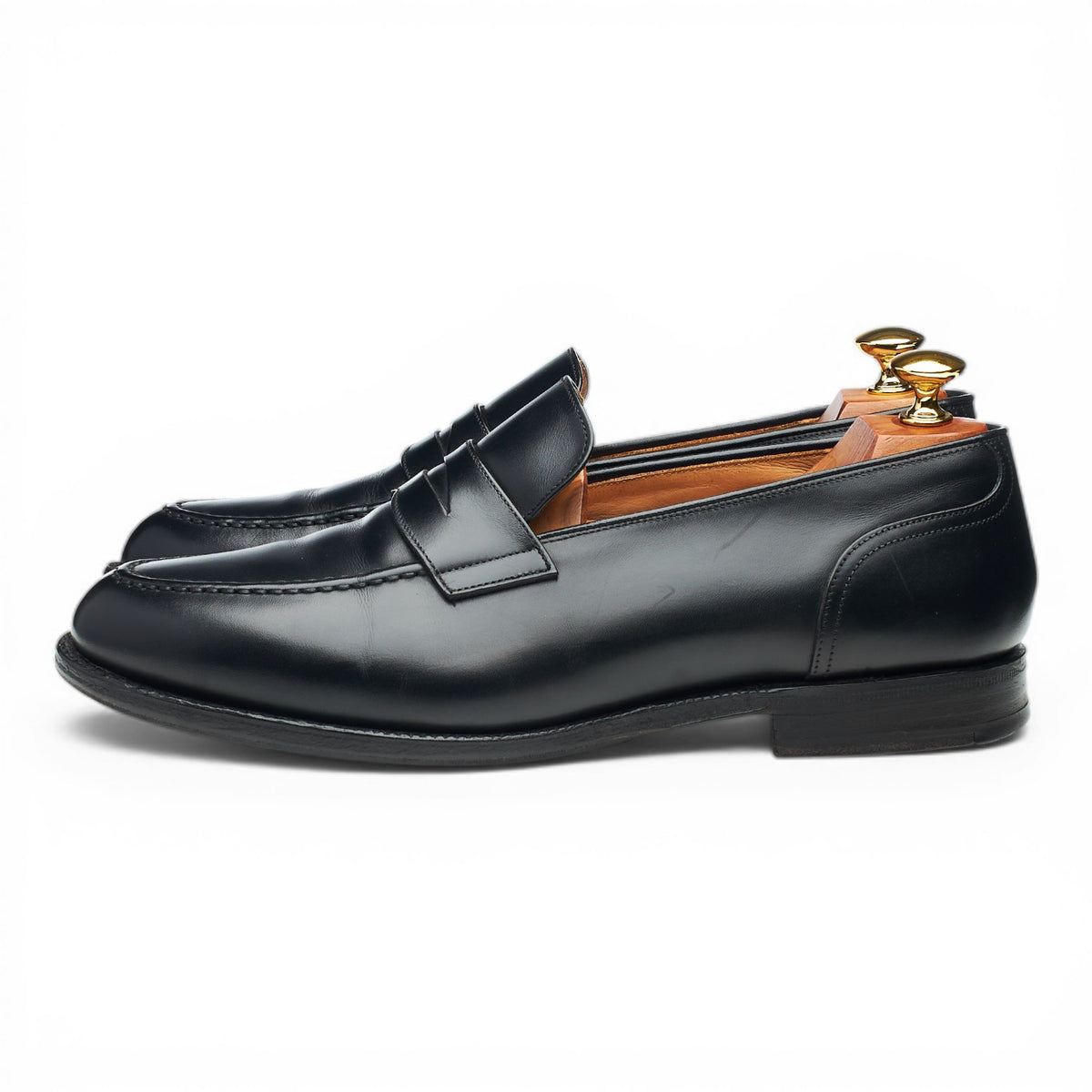 'Salisbury' Black Leather Loafers UK 9.5 G