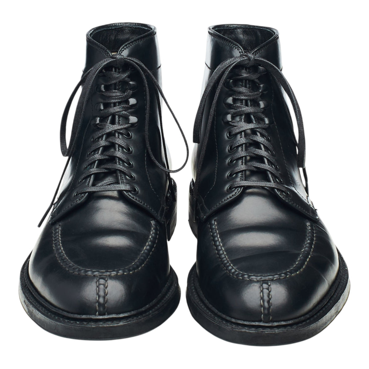 '40219HC' Black Cordovan Leather NST Tanker Boots UK 8 US 8.5 E