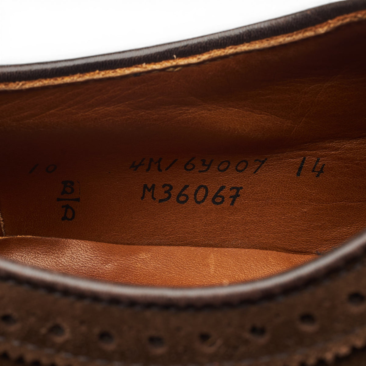 'M3606' Snuff Brown Suede Derby Brogues UK 9.5 US 10 D