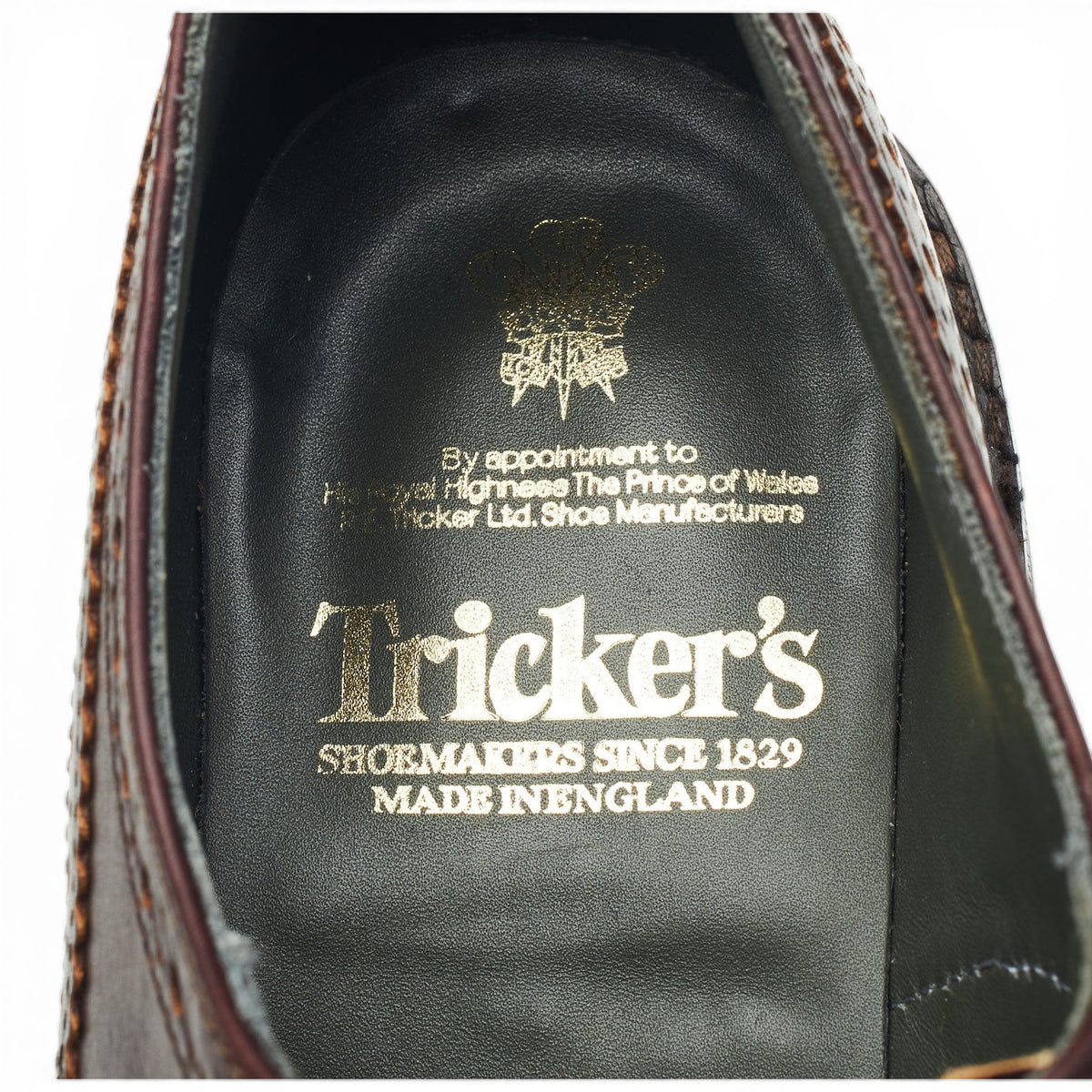 'Bourton' Burgundy Leather Derby Brogues UK 9.5