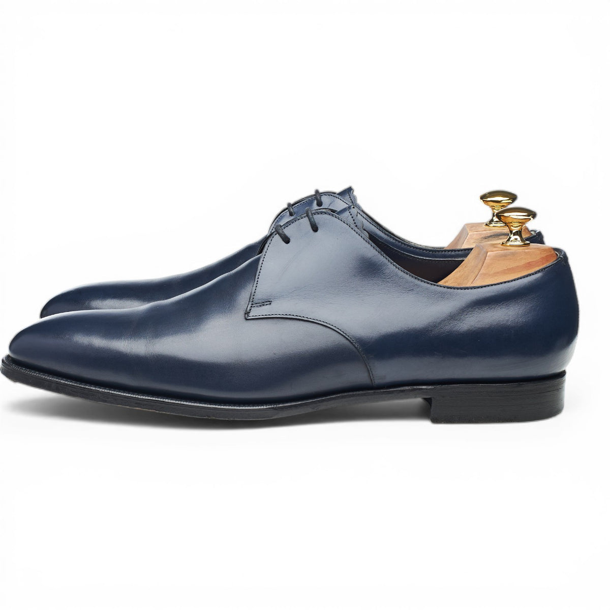Navy Blue Leather Derby UK 11 E