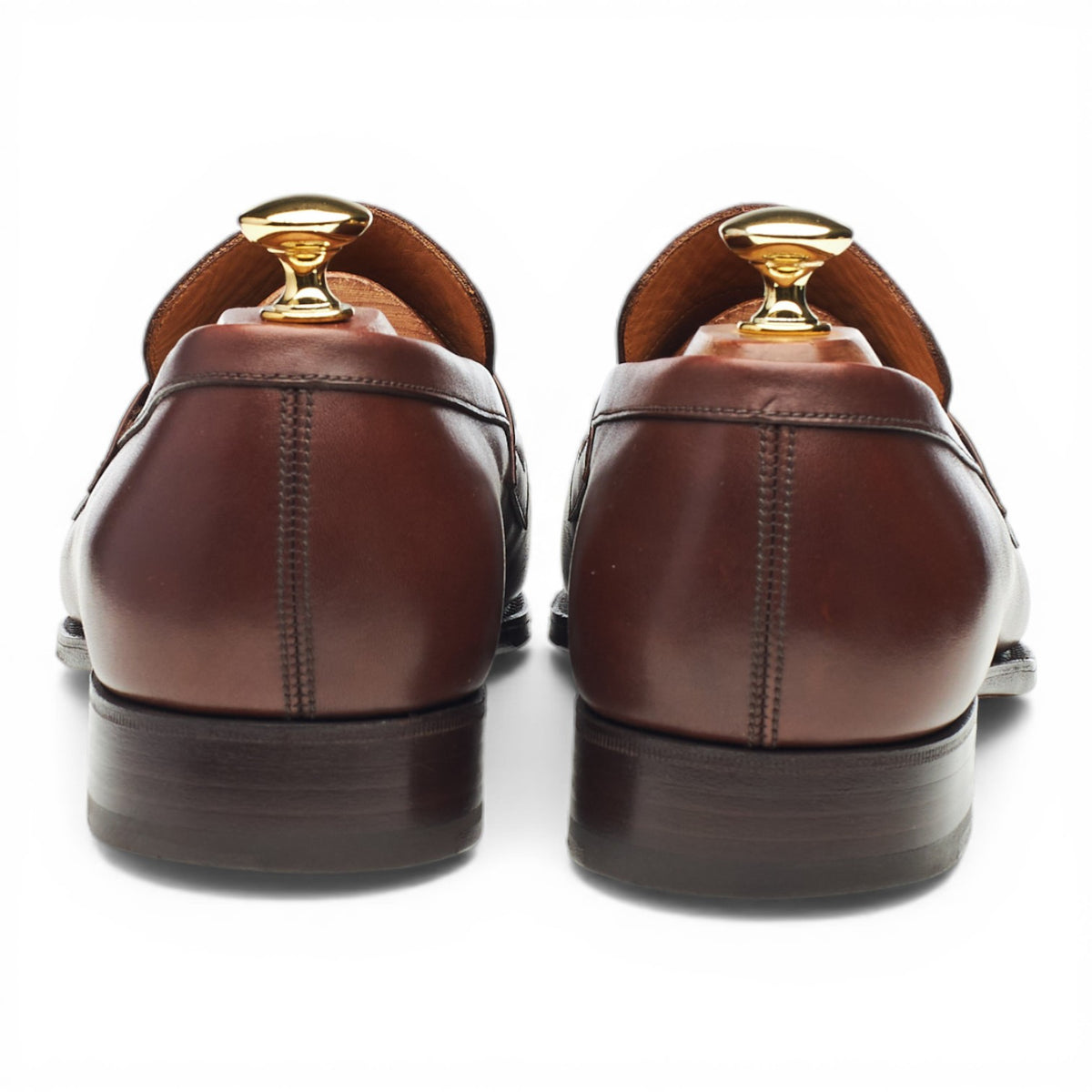'489' Brown Leather Loafers 9 D UK 9.5