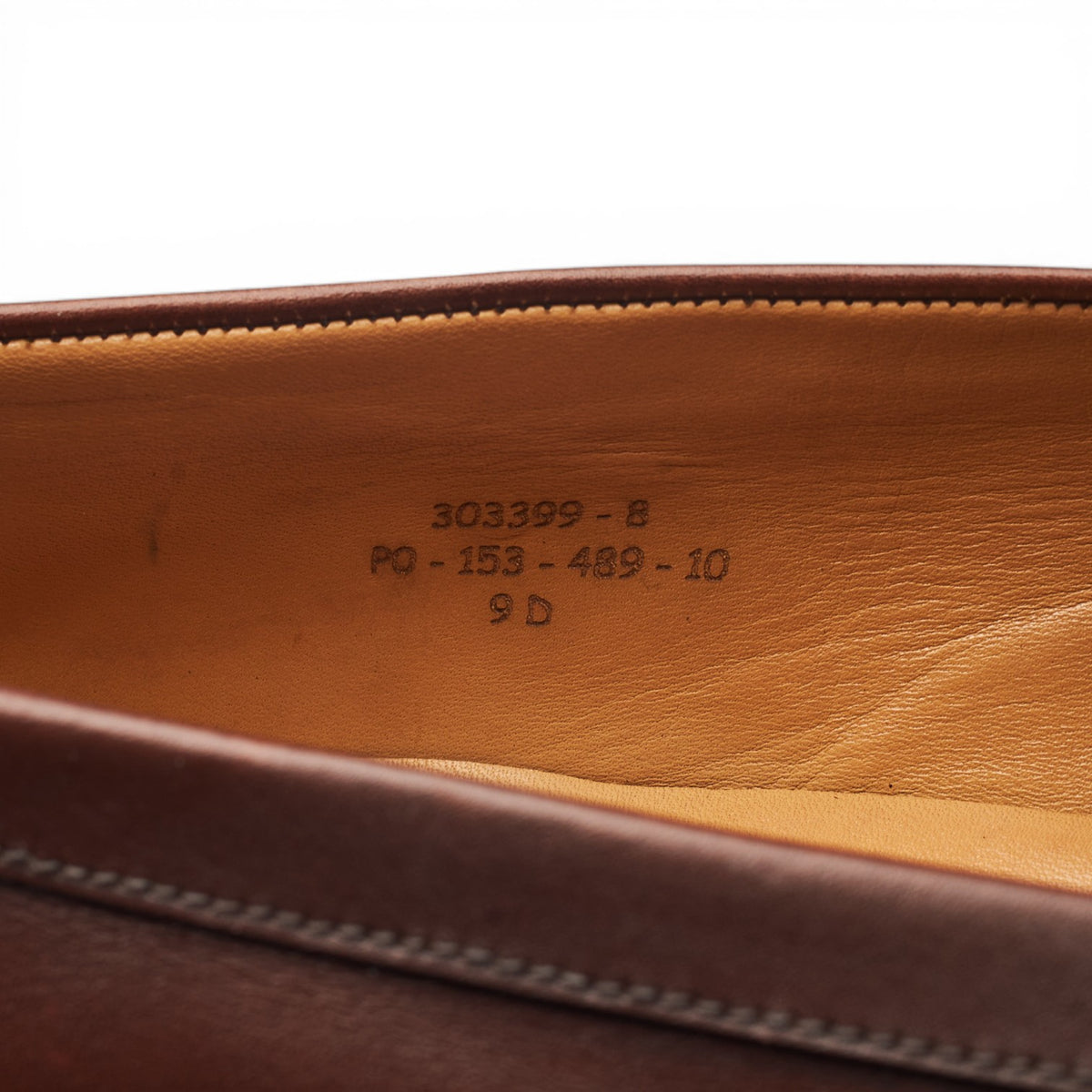 '489' Brown Leather Loafers 9 D UK 9.5