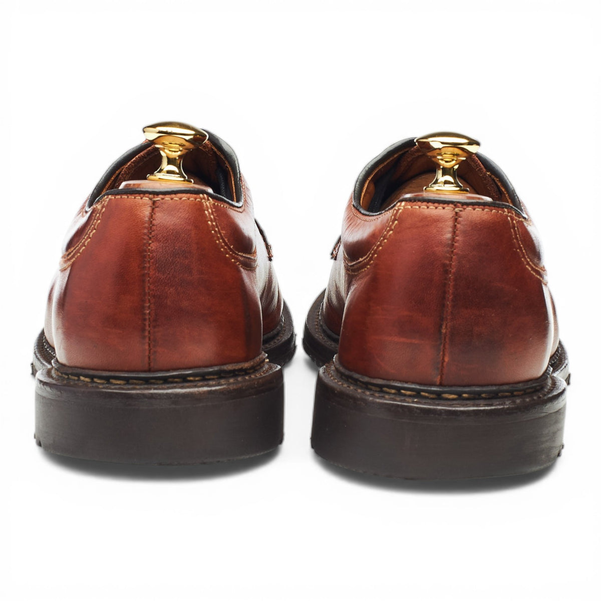 'Wilbert' Tan Brown Leather Derby Split Toe UK 10 US 11 C