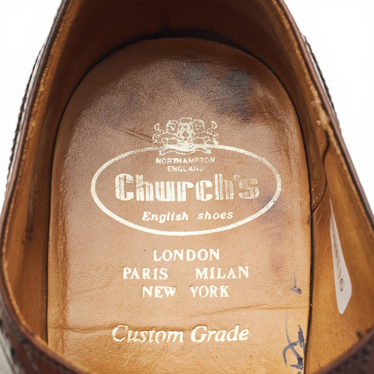 'Perth' Brown Leather Oxford Brogues UK 9 F