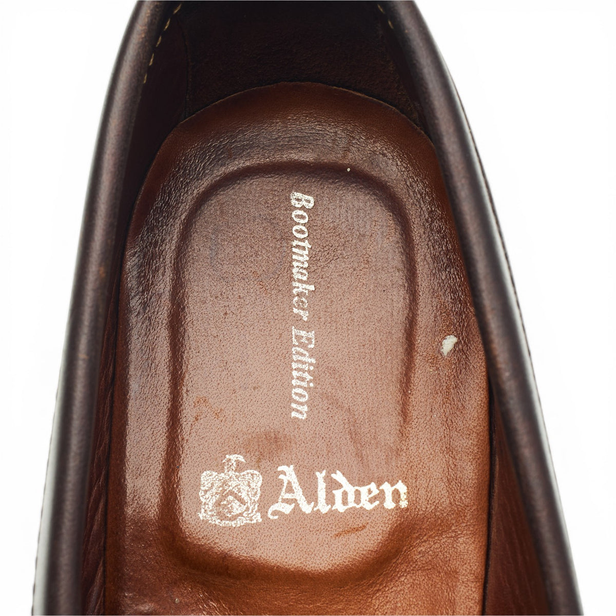 '57348' Dark Brown Waxed Leather Loafers UK 10 US 10.5 C