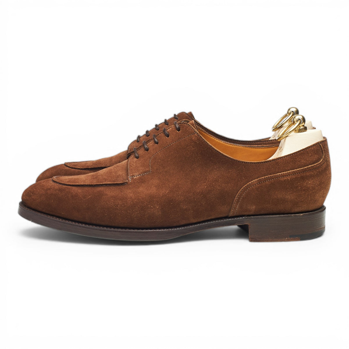 'Keble' Snuff Brown Suede Derby Split Toe UK 8 E