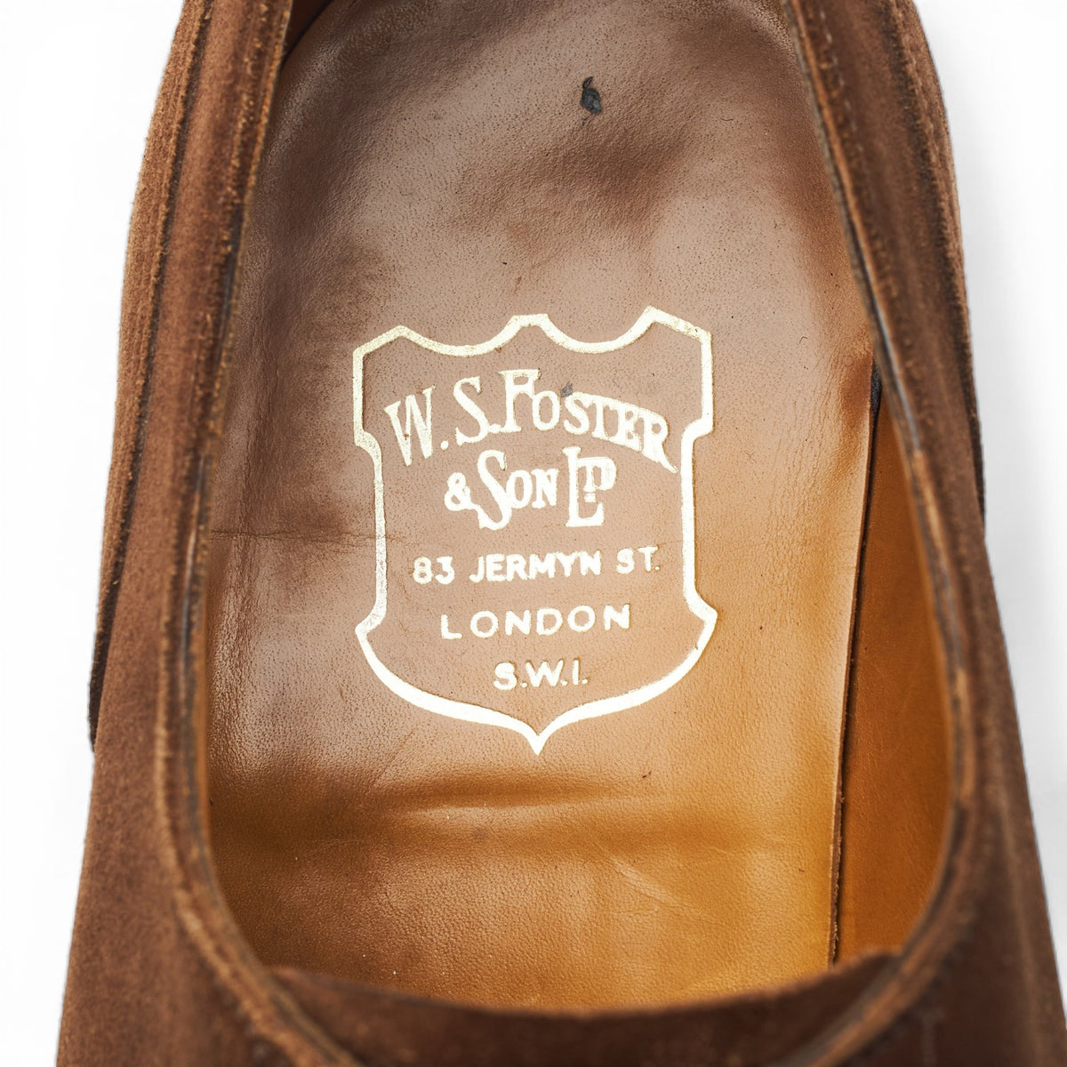'Keble' Snuff Brown Suede Derby Split Toe UK 8 E