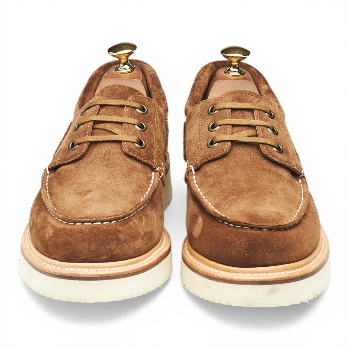 'Rockland' Snuff Brown Suede Boat Shoes UK 7