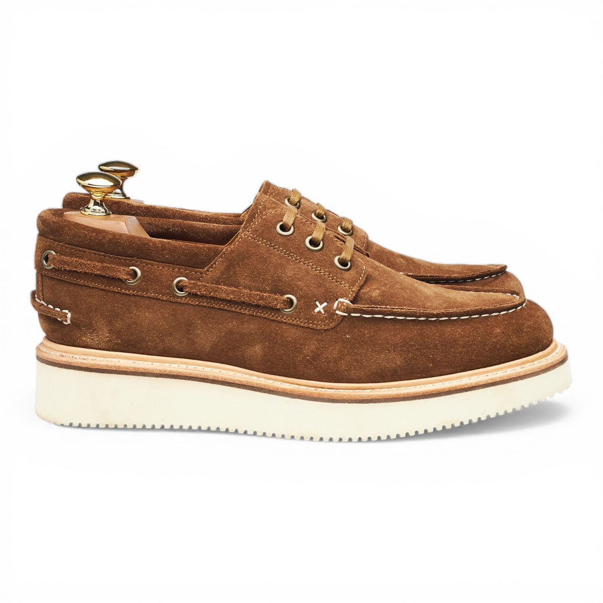 'Rockland' Snuff Brown Suede Boat Shoes UK 7