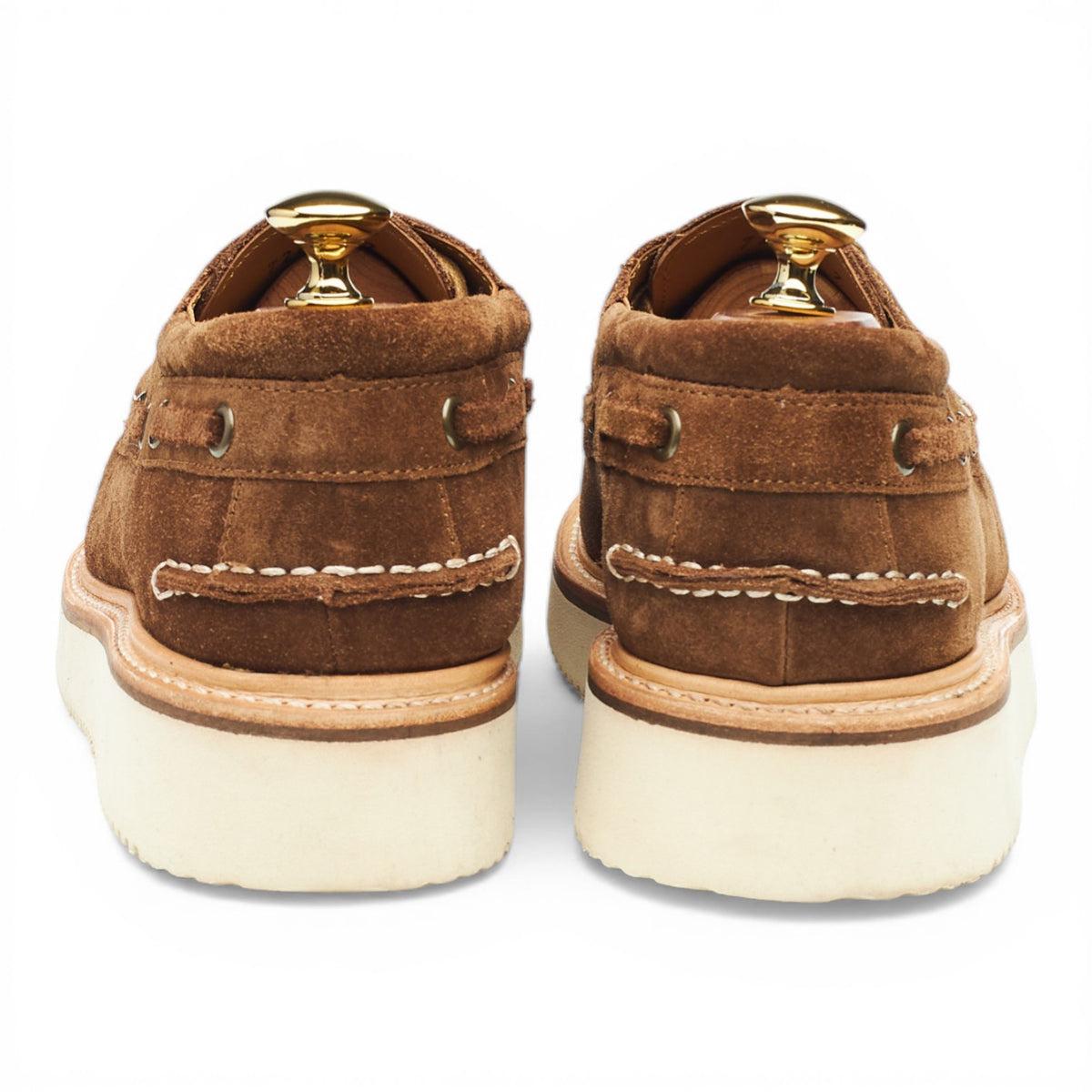 'Rockland' Snuff Brown Suede Boat Shoes UK 7