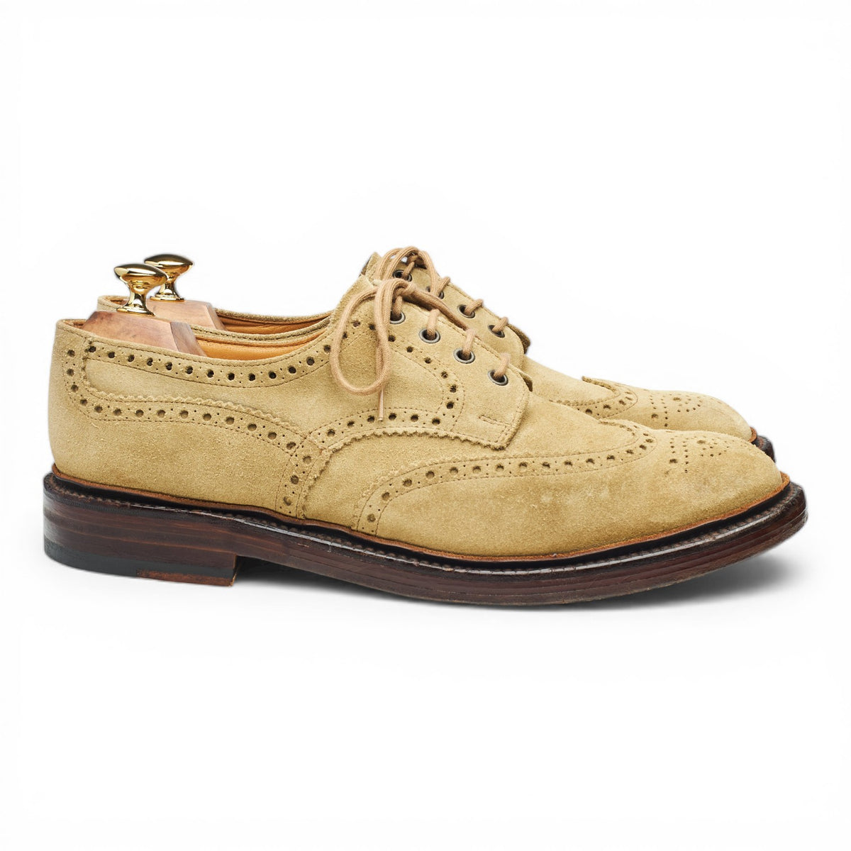 Sand Suede Derby Brogues UK 11 FX