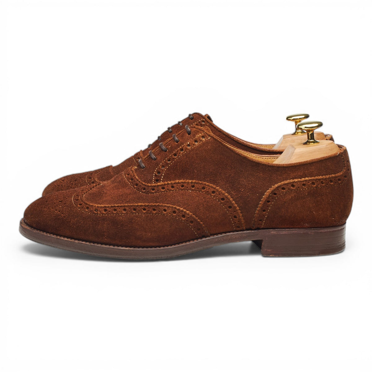 'Roxburgh' Snuff Brown Suede Oxford Brogues UK 8 E
