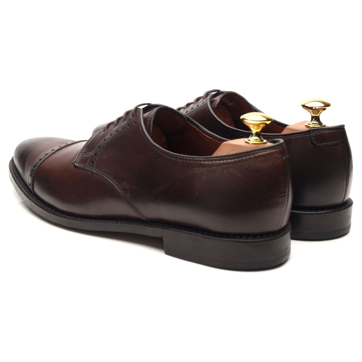 &#39;Clifton&#39; Dark Brown Leather Derby UK 8.5 US 9 D