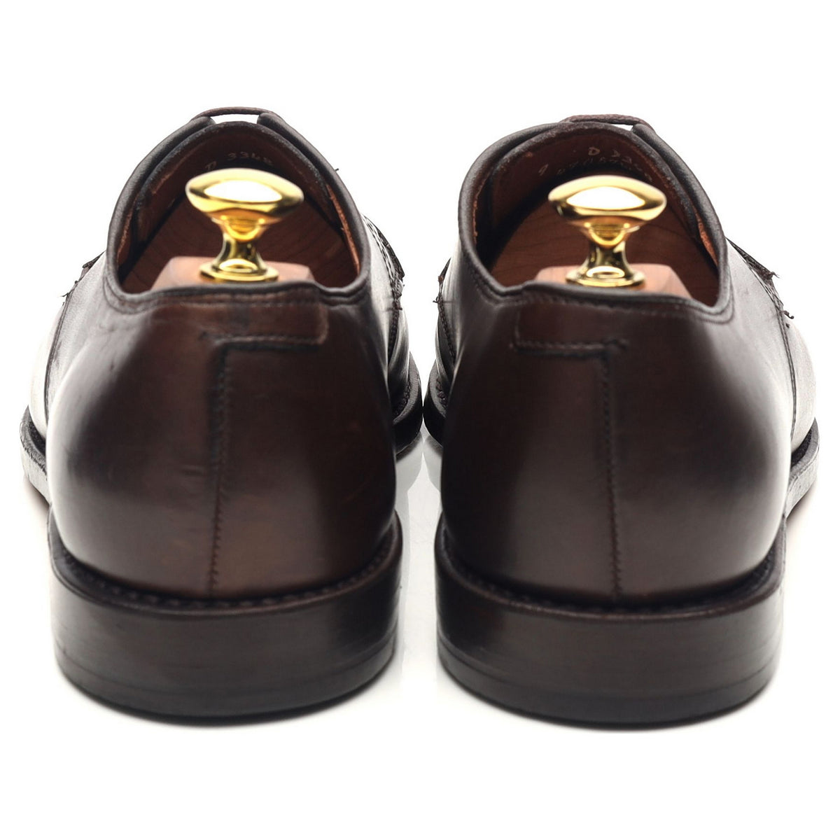 &#39;Clifton&#39; Dark Brown Leather Derby UK 8.5 US 9 D