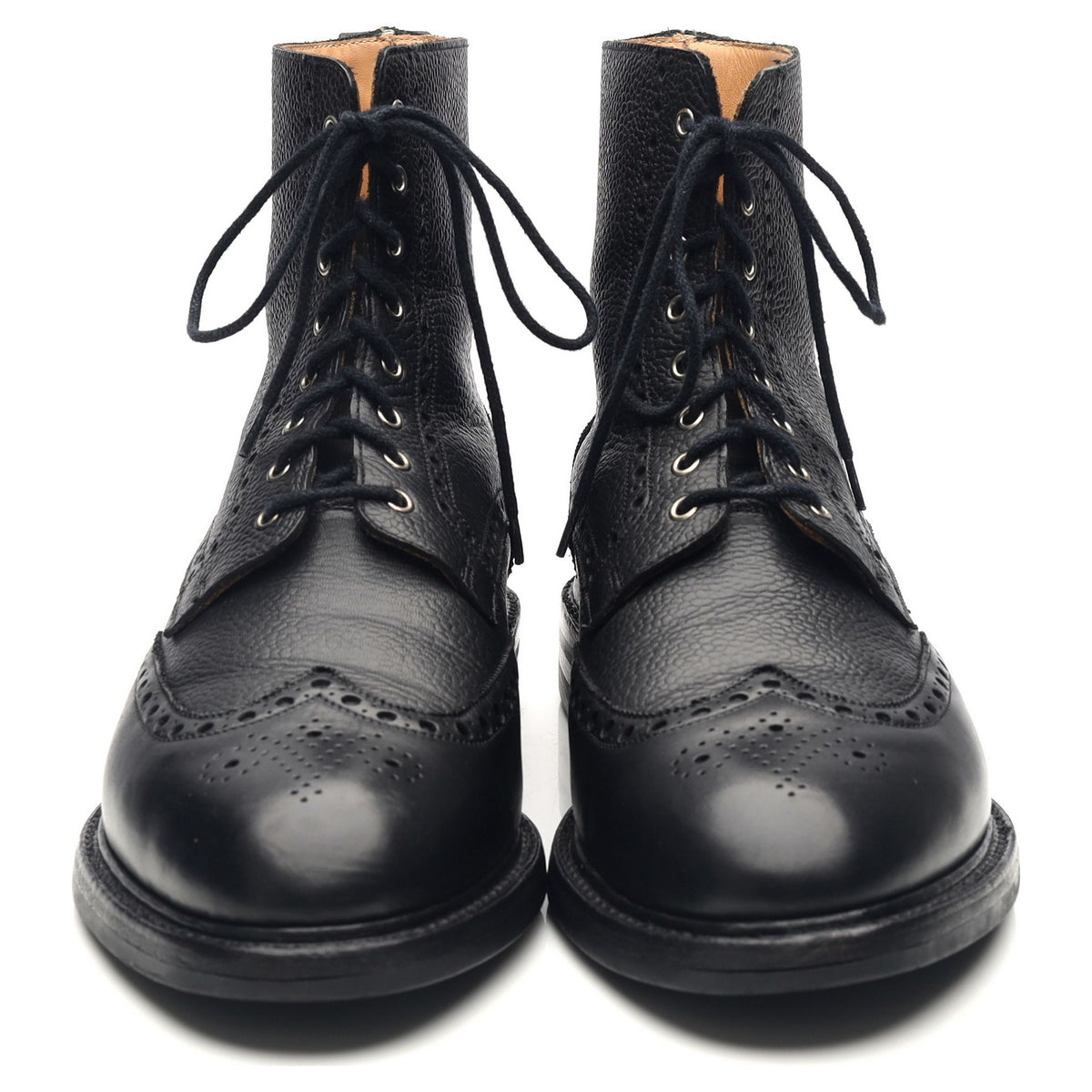 Grace black store leather boots