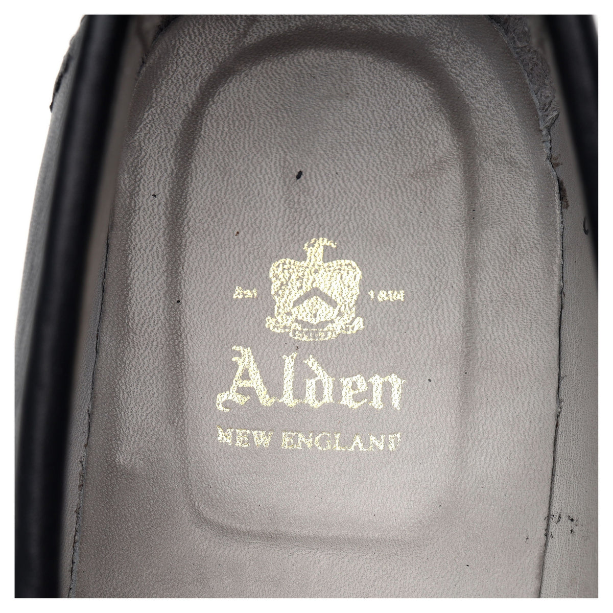&#39;9695F&#39; Black Leather Loafers UK 9.5 US 10
