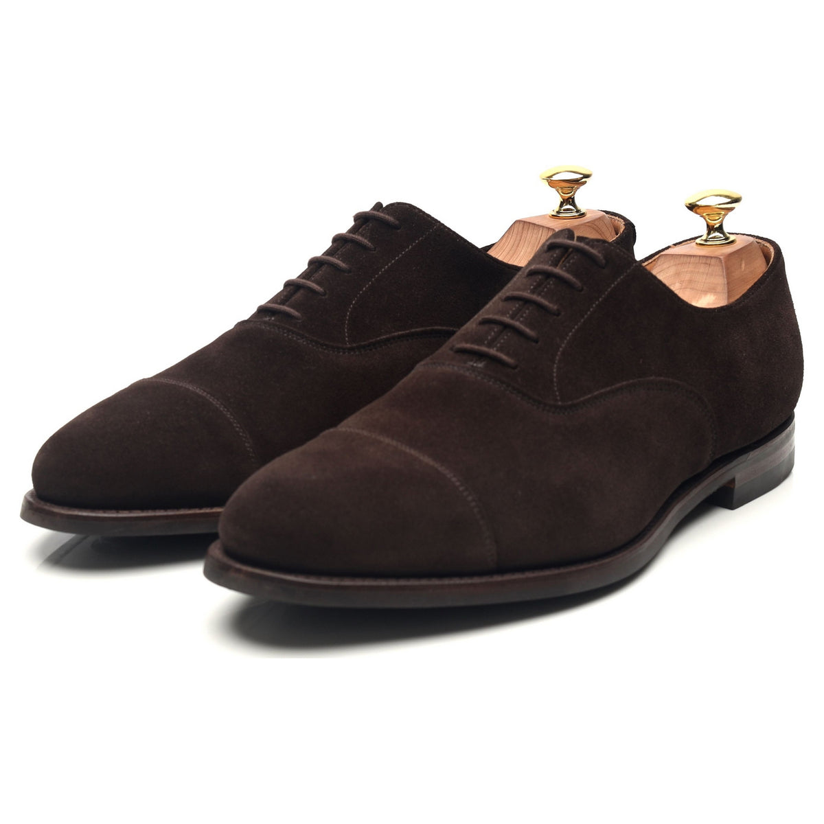 Connaught 2' Dark Brown Suede Oxford UK 8.5 E - Abbot's Shoes