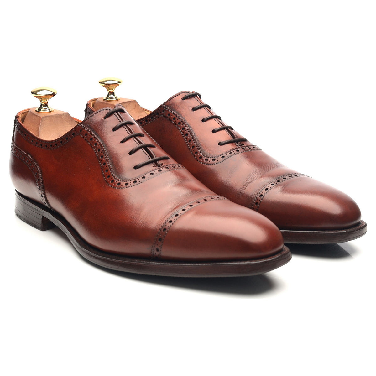 &#39;Westbourne&#39; Tan Brown Leather Oxford UK 9 E