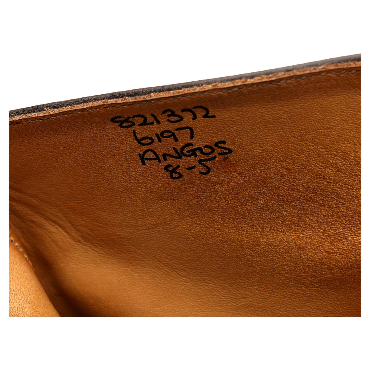 &#39;Angus&#39; Dark Brown Leather Zip Up Boots UK 8