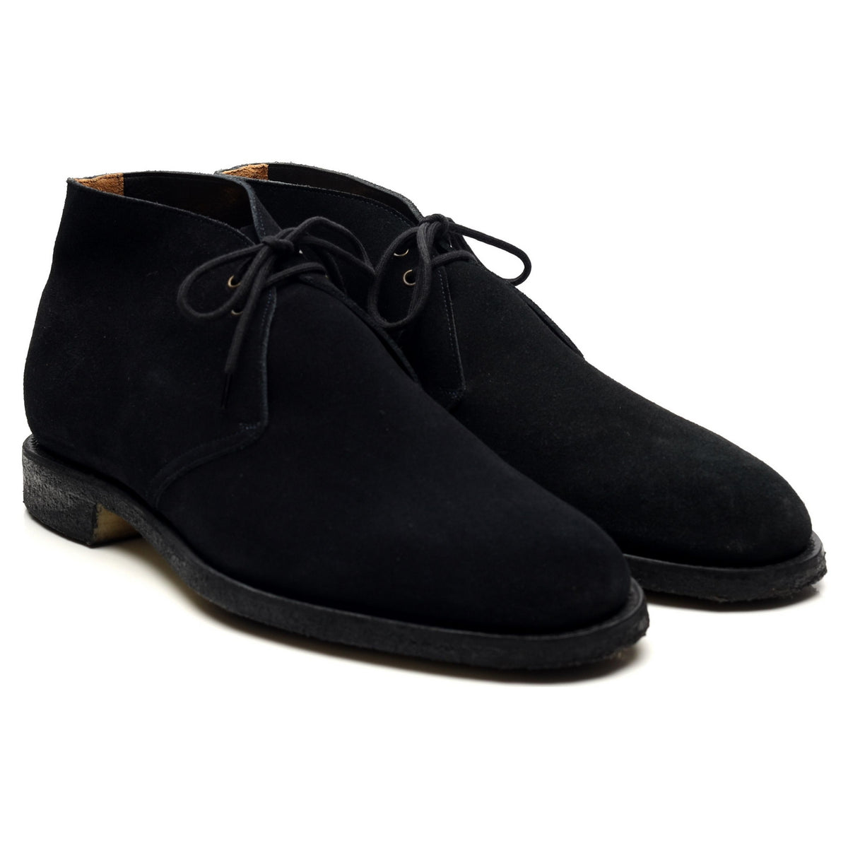 &#39;Sahara&#39; Black Suede Chukka Boots UK 8.5 F