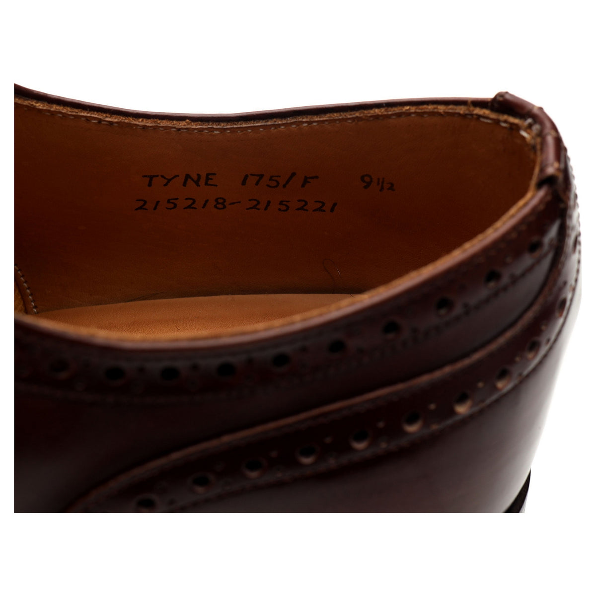 Jones &#39;Tyne&#39; Brown Oxford Brogues UK 9.5 F