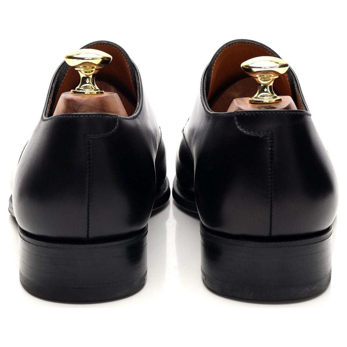 437 Black Leather Derby 7 D UK 7.5