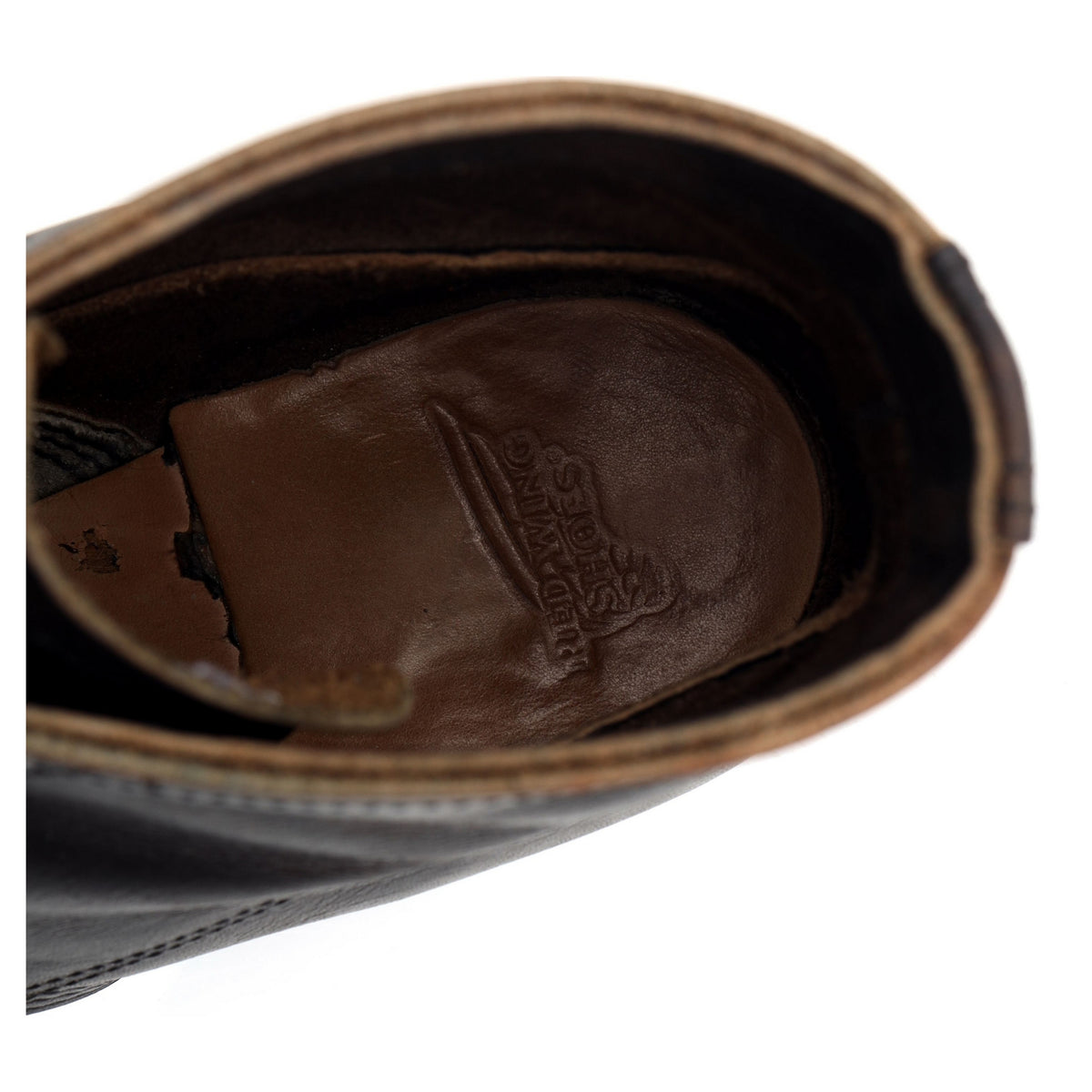 &#39;8061&#39; Dark Brown Leather Merchant Boots UK 11 US 12