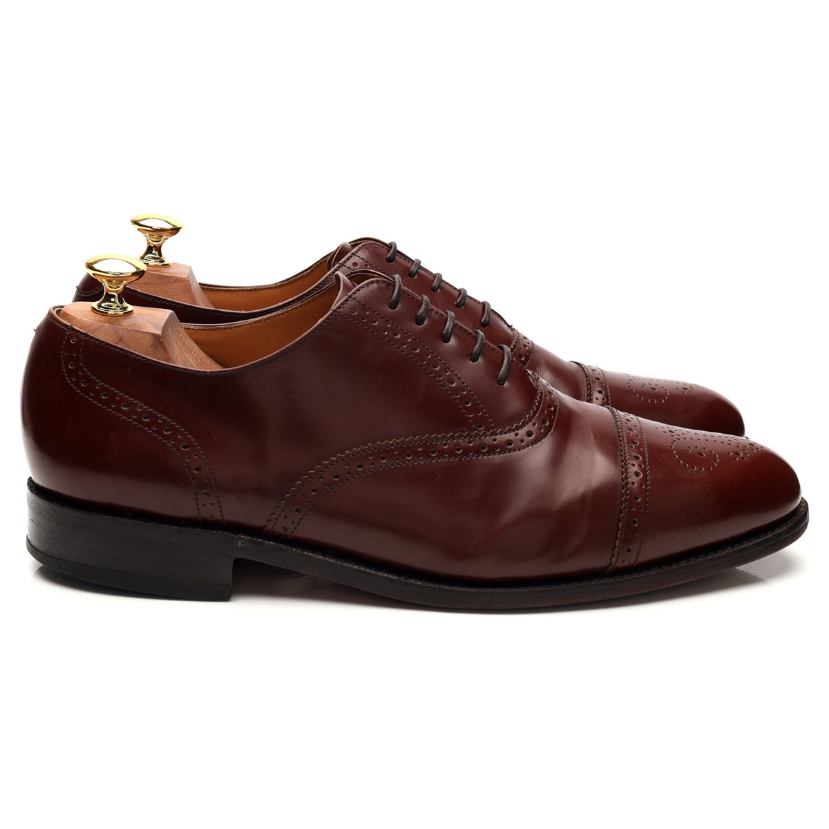 &#39;Alfred&#39; Brown Leather Oxford Brogues UK 9.5 G