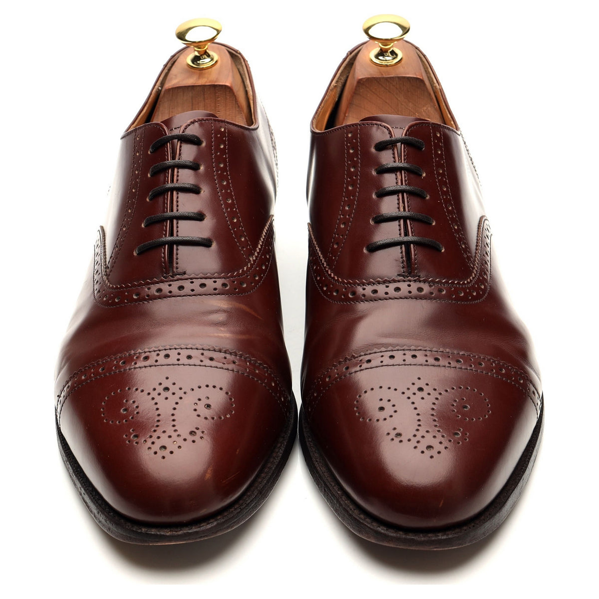 &#39;Alfred&#39; Brown Leather Oxford Brogues UK 9.5 G